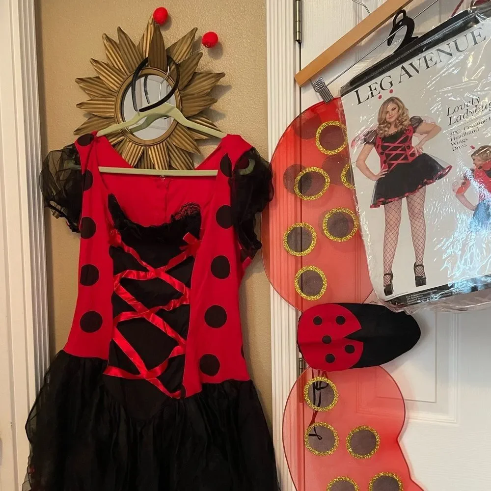 Leg Avenue Ladybug Costume 3X-4X - Picture 14 of 16